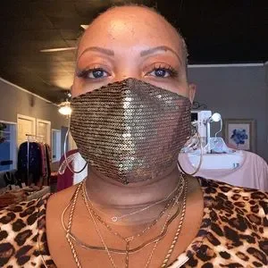 Gold Sequin Mask Gold Sequin Mask