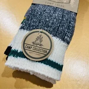 GOLD TOE Camp Socks Light Cushion 2 Pairs Shoe Size 6-12.5