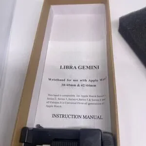 Gold Tone Stainless Steel Apple Watch Libra Gemini Band 38/40mm
