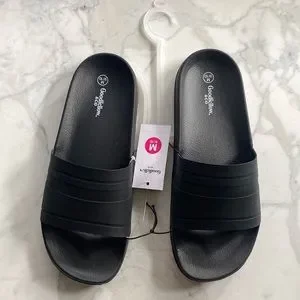Goodfellow & Co Mens Sandals 9/10‎ black Ricky Slides NEW