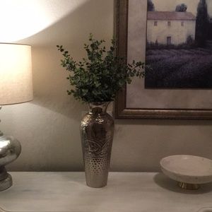 Gorgeous Silver Vintage Accent Vase