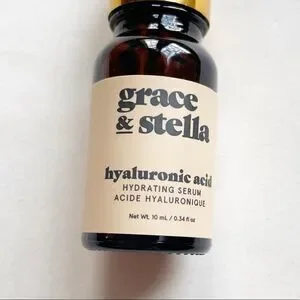 Grace & Stella Hyaluronic Acid Serum Glass Dropper Skincare Hydrating 10mL