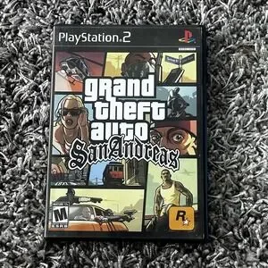 Grand Theft Auto San Andreas - Hot Coffee - Sony PlayStation 2 - w/ Manual