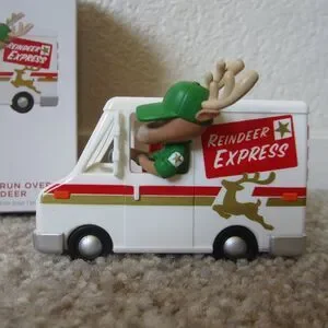 Grandma Got Run Over By A Reindeer 2023 Hallmark Ornament W/ Magic Sound