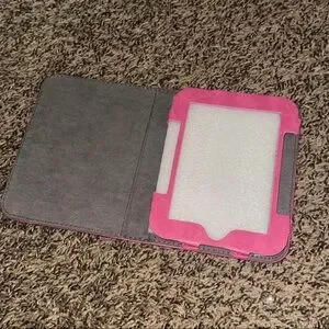 Gray and Pink eBook Reader Case with Protective Frame