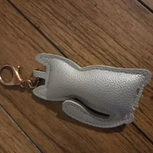 Gray Cat Keychain