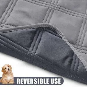GRAY Waterproof Dog Bed Cover Blanket 68x82 Soft Reversible Pet Blanket Comfy NW