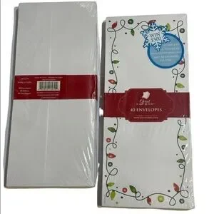 Great Papers White String Of Lights Festive Holiday Pack Of Envelopes 40 Count