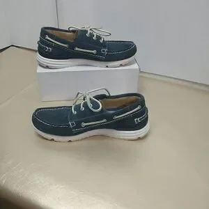 GREATS BROOKLYN MENS SZ 8 CADET BLUE SUEDE LEATHER SNEAKERS BOAT DECK SHOES