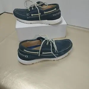 GREATS BROOKLYN MENS SZ 8 CADET BLUE SUEDE LEATHER SNEAKERS BOAT DECK SHOES
