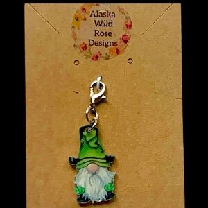 Green Gnome St Patrick’s Day Keychain Bag Backpack and etc. Charm