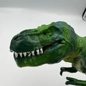 Green T-Rex Tyrannosaurus Rex Dinosaur Toy Figurine Movable Jaw Action Figure