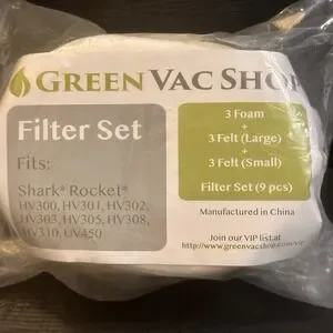 Green VacShop Vacuum Filters Set Compatible With Shark Rotator Pro Lift-Away NEW