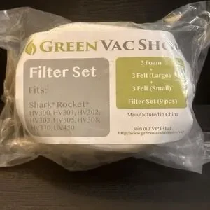 Green VacShop Vacuum Filters Set Compatible with Shark Rotator Pro Lift-Away NEW