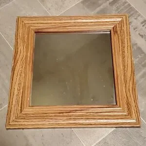 GUC Oak Square Accent Mirror