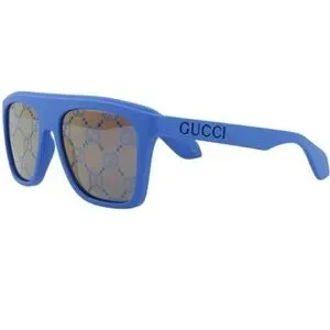 Gucci Blue Sporty Sunglasses. Comes with paperwork and case