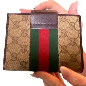 Gucci GG Classic Agenda Day Planner Binder Vintage Leather Wallet