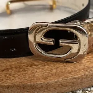 Gucci GG Logo Belt Size 28 This Is A Small Size Belt Is For Kids I Believe So