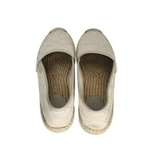 Gucci GG Supreme Monogram Canvas Slip On Espadrille Flats