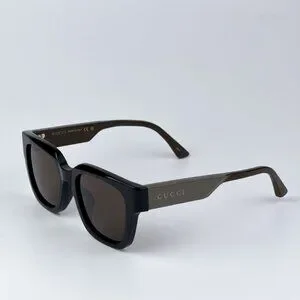Gucci GG1670SK 004 BRAND NEW Sunglasses Black Green Brown Unisex Square
