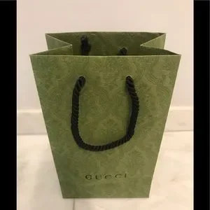 GUCCI Shopping Gift Bag Tote 11.41" X 6.7" X 4.45" Limited Edition