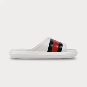 Gucci Web Rubber Pool Slide - Men’s 10.5