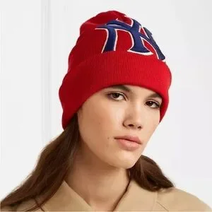 Gucci X Yankees Patched Logo Wool Beanie NEW