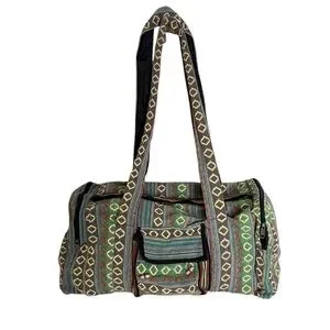 Gyspy Rose Hand Woven Large Big Boss Duffle Bag Shoulder Strap Bohemian Hippie