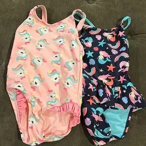 H&M 2 one piece bathing suits size 2-4