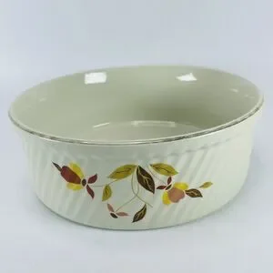 Hall Autumn Leaf Jewel Tea Mary Dunbar Vintage French Baker Casserole Dish 7.5"