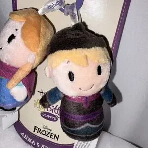 Hallmark Itty Bittys Clippys Disney's Frozen Anna & Kristoff New