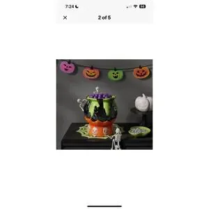 Halloween 10" Light And Sound Cauldron Candy Bowl Hyde And EEK *New*
