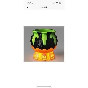 Halloween 10" Light and Sound Cauldron Candy Bowl Hyde and EEK *New*