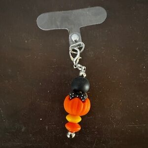 Halloween Pumpkin Interchangeable Cell Phone Charm Cute Accessory for Case