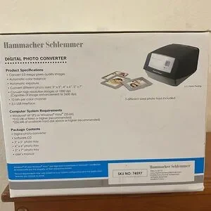 Hammacher Schlemmer DIGITAL PHOTO CONVERTER NEW In Box