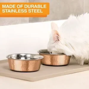 Hammered Copper Finish Bowls Size Small 16oz