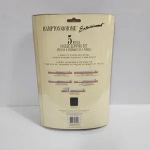 Hampton Home Stainless Charcuterie Board Serving Pieces Set Of 5 Fork Knives