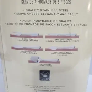 Hampton Home Stainless Charcuterie Board Serving Pieces Set Of 5 Fork Knives