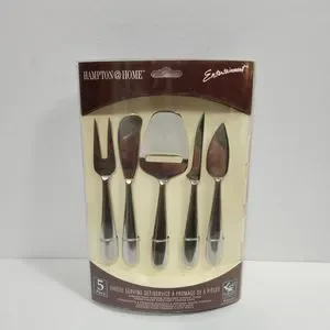 Hampton Home Stainless Charcuterie Board Serving Pieces Set Of 5 Fork Knives