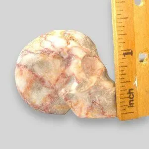 Hand-Carved Marble Skull 62g Meditation Dream Remembrance Potential NWOT