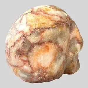 Hand-Carved Marble Skull 62g Meditation Dream Remembrance Potential NWOT