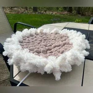 Handcrafted cat small dog pet Bed Floofs Biscuit Dough “Sweater Weather” Line