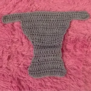 HANDCRAFTED HAND CROCHETED DIAPER COVER LAVENDER WITH WOODEN BUTTONS NB-3M