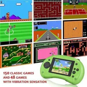 Handheld 198 Classic Video Games Kid Console System Gameboy Retro GREEN Color