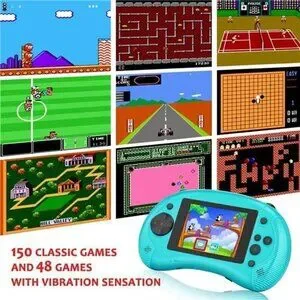 Handheld 198 Classic Video Games Kid Console System Gameboy Retro BLUE Color NEW