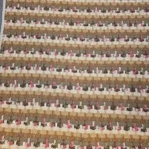 Handmade Cottagecore Dark Academia Vaporwave 59"x49" Afghan