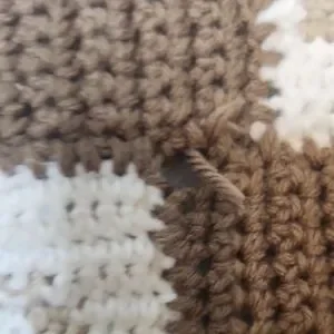 Handmade Crochet Pillow With Geometric Patterns