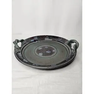 Handmade Pottery Tray Jill Tortorella Antioch Pottery 13" Cottage Stoneware