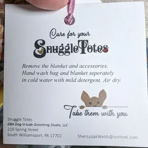 Handmade Thick SnuggleTote For Small Pets