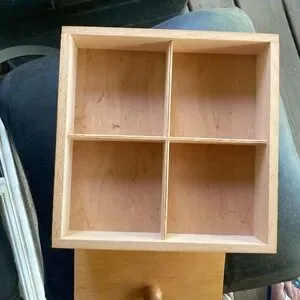 Handmade Vintage Wooden 3-tiered Jewelry Box